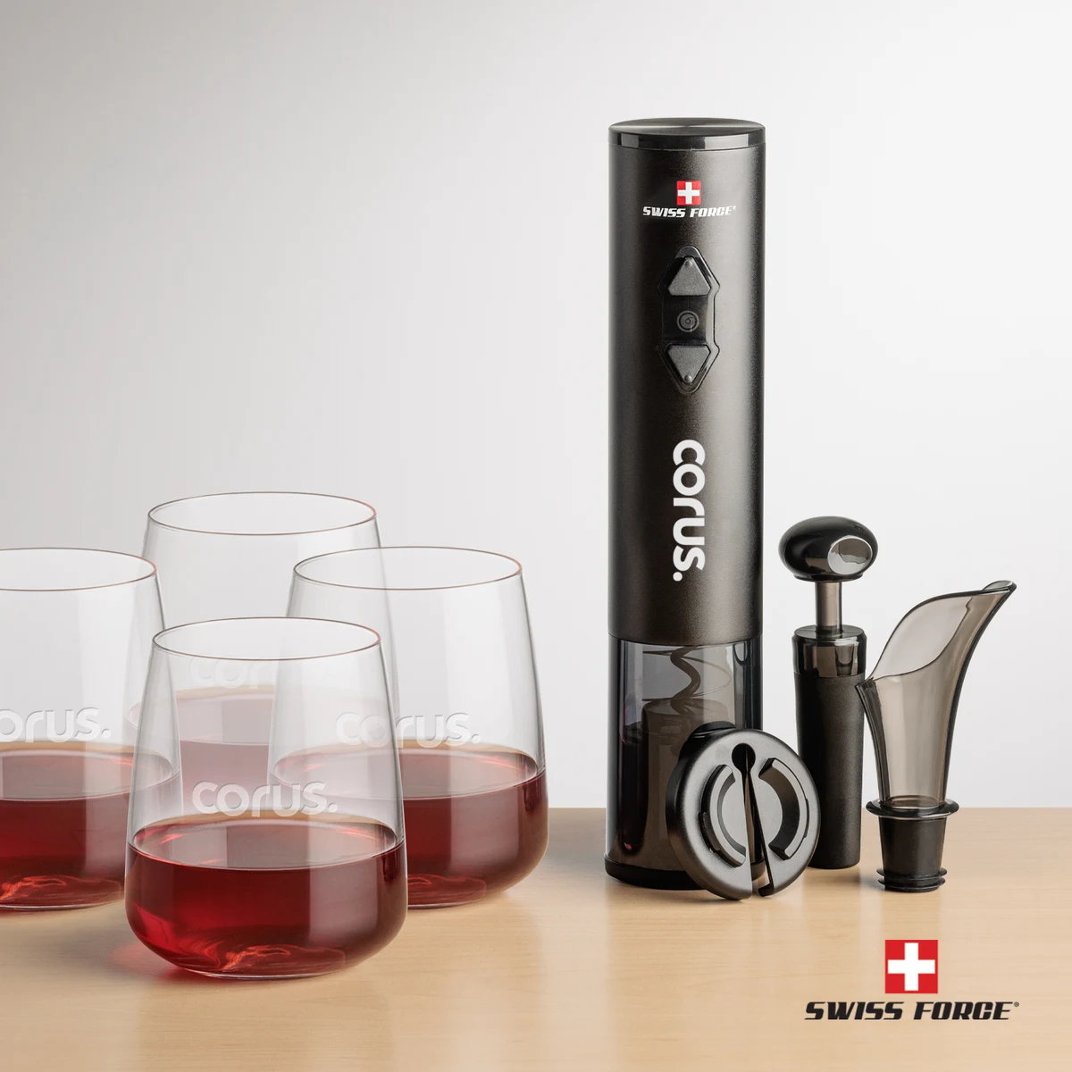Swiss Force® Opener Set & Dunhill Stemless Wine 1
