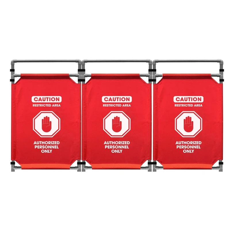 Tri-fold Foldable Safety Roadblock 1
