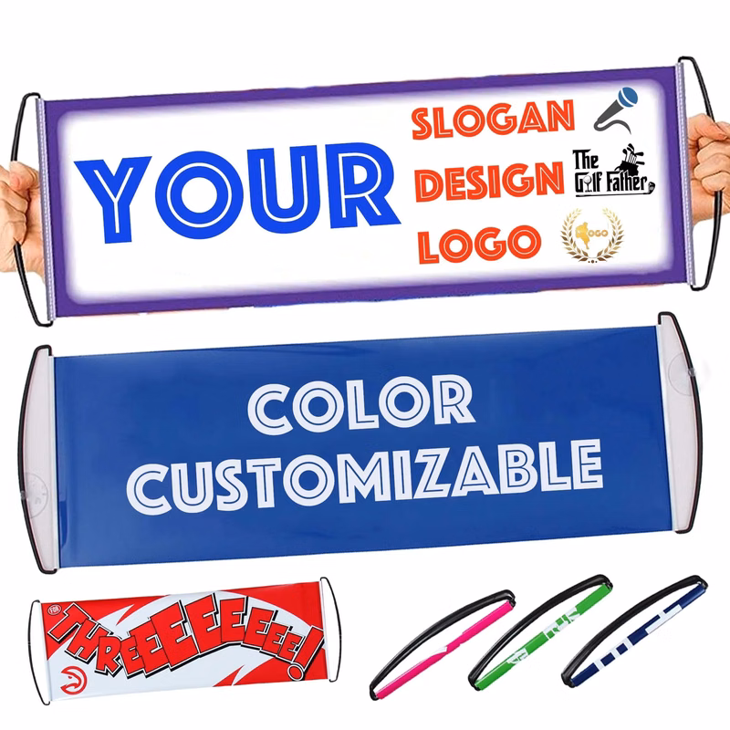 Custom Pull-up Flag Cheerleader Rally Banner