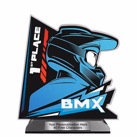 BMX Custom Shape Acrylic: 12 x 11.5" shape, Wood b