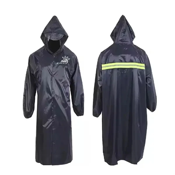 Long Sleeve Hooded Waterproof Rain Poncho Jacket 1