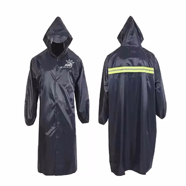 Long Sleeve Hooded Waterproof Rain Poncho Jacket