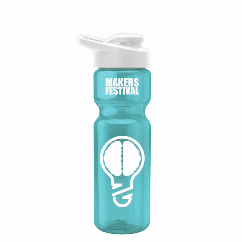 Champion - 28 oz. Transparent Bottle with Drink Thru Lid
