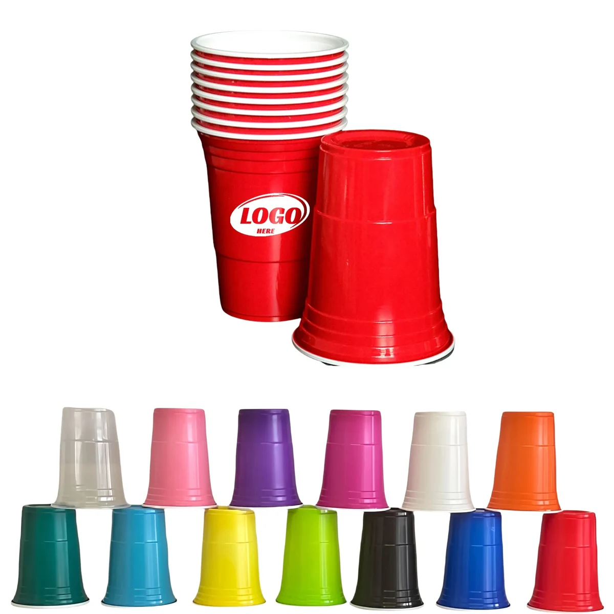 Disposable Plastic Party Cup - 16 Oz 1