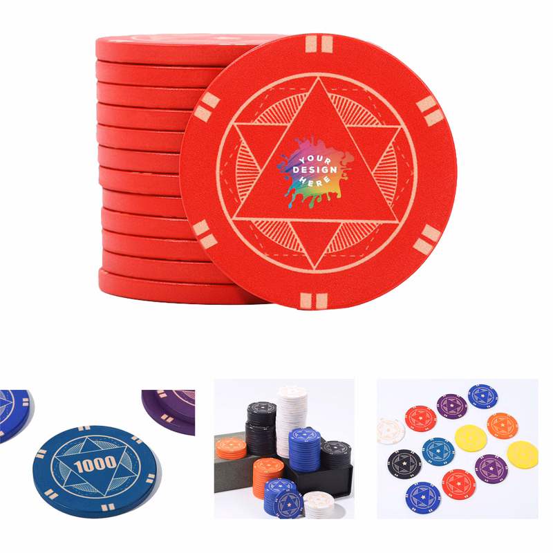 MOQ 100 pcs Custom Ceramic Poker Chips