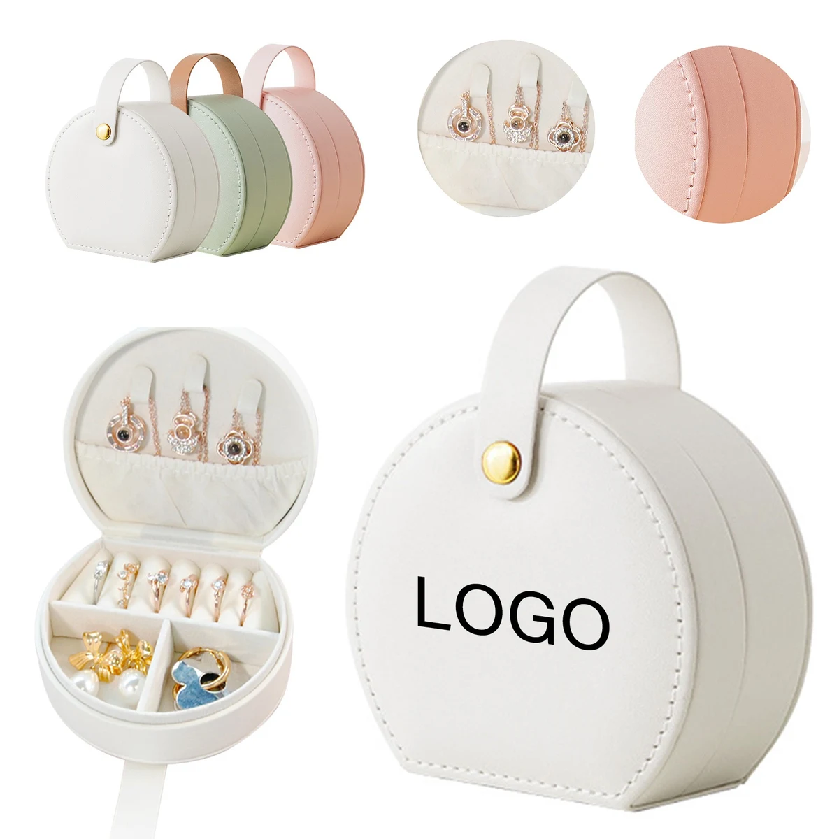 Pu Handheld Bag Jewelry Mini Portable Cute Case 1