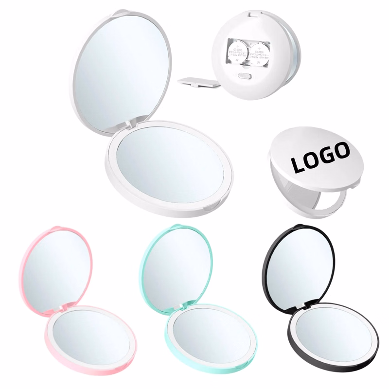 Dual Sided LED Folding Makeup Mirror