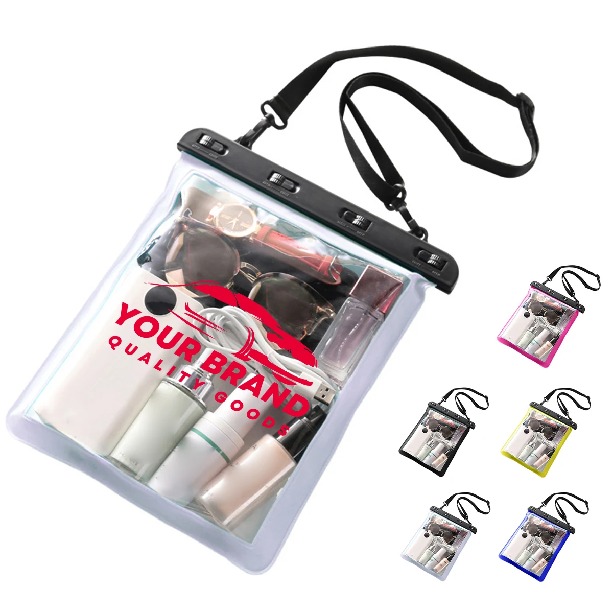 Waterproof Clear Crossbody Bags With Adjustable Strap 1