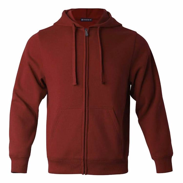 Fleece Full Zip Hoodies - Size XL Wine