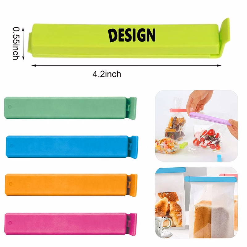 Resealable Sealing Clips for Food Storage & Snack Bag