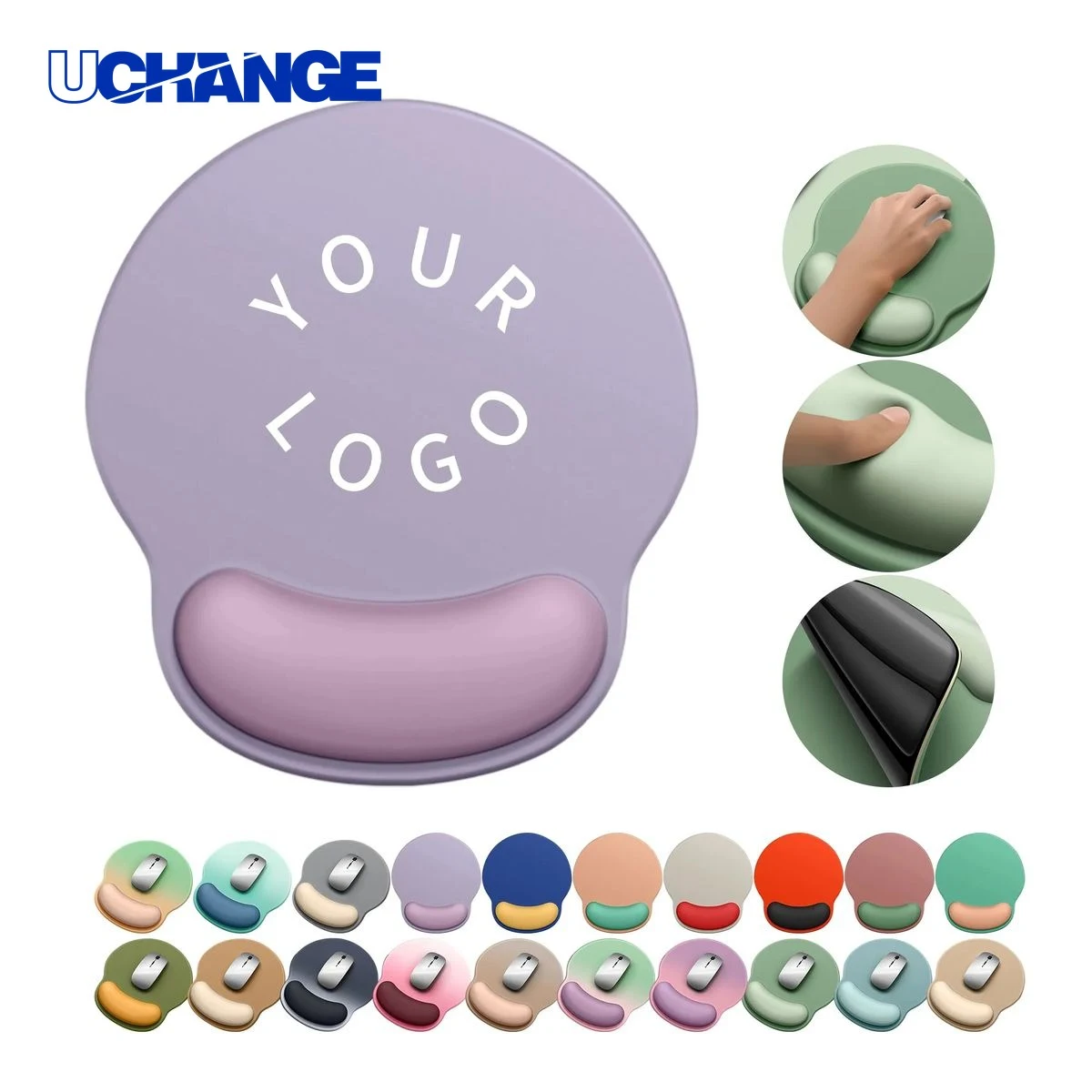 Mouse Pad Mat with Gel Wrist Support 1