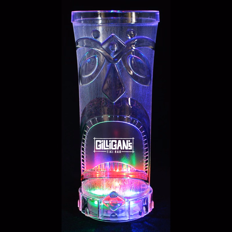 15oz 3-Light Plastic Tiki Style Cup