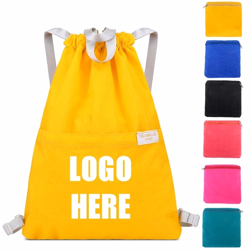 Custom  Nylon Drawstring Bag
