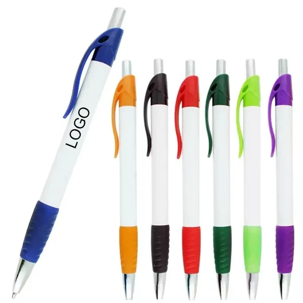 Custom Preston Rubber Grip Click Ballpoint Pen 1