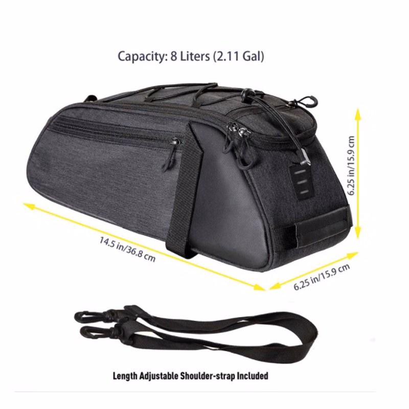 Muti-fouctional Bicycle rear,Travel Bike Pannier Bag
