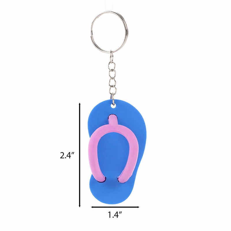 Slippers Key Chain Beach Charms Summer Gifts