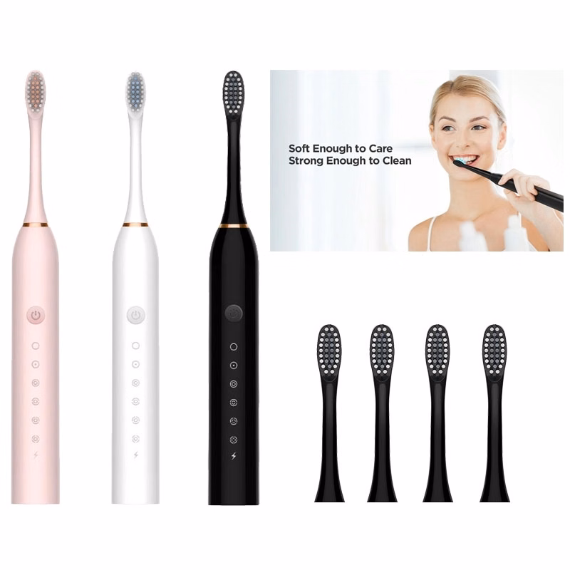 4 Brush Heads Rechargeable Toothbrush