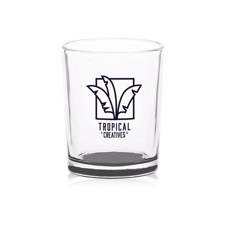 3 oz. Glass Votive Candle Holder (1 Color Imprint)