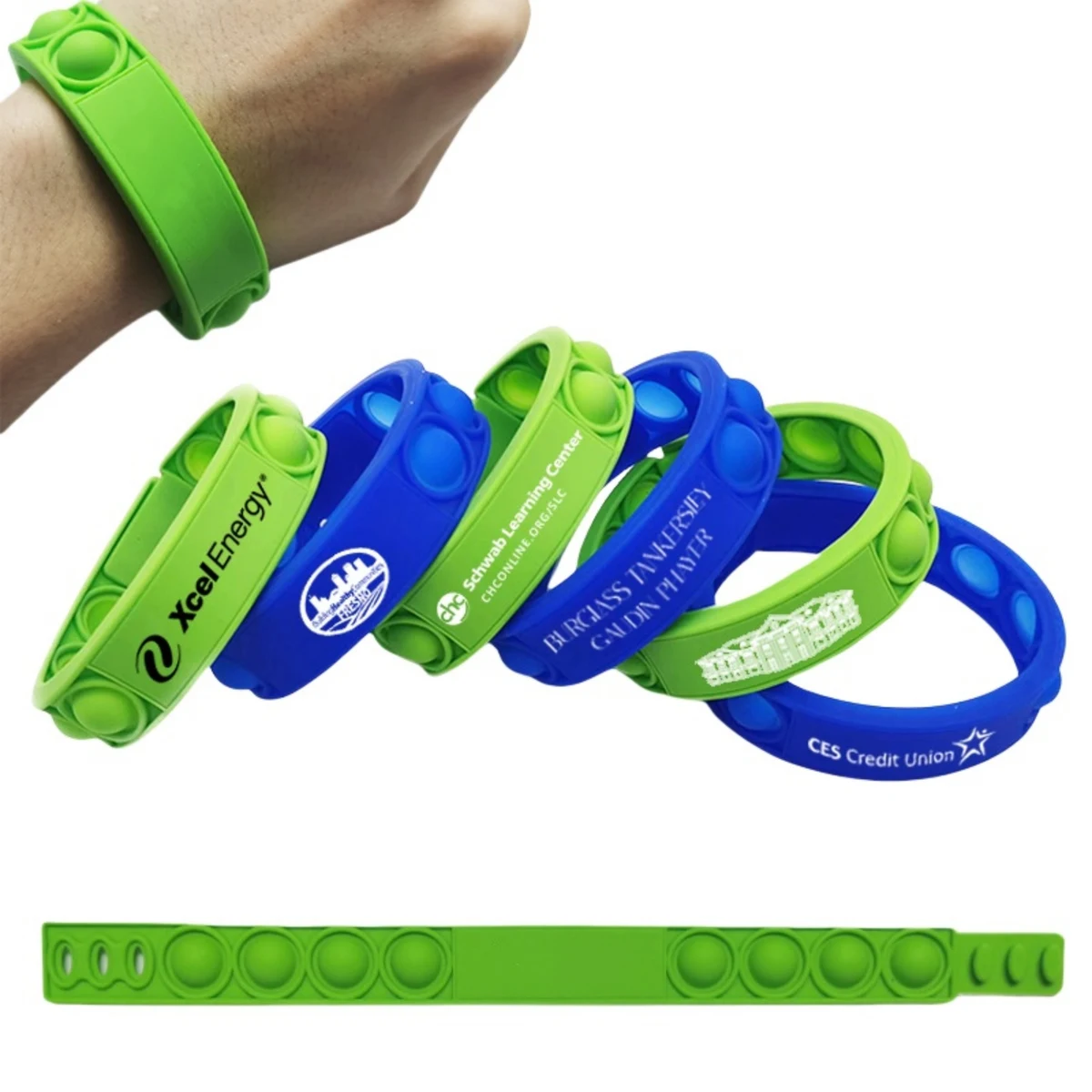Bubble Fun Silicone Wristband 1