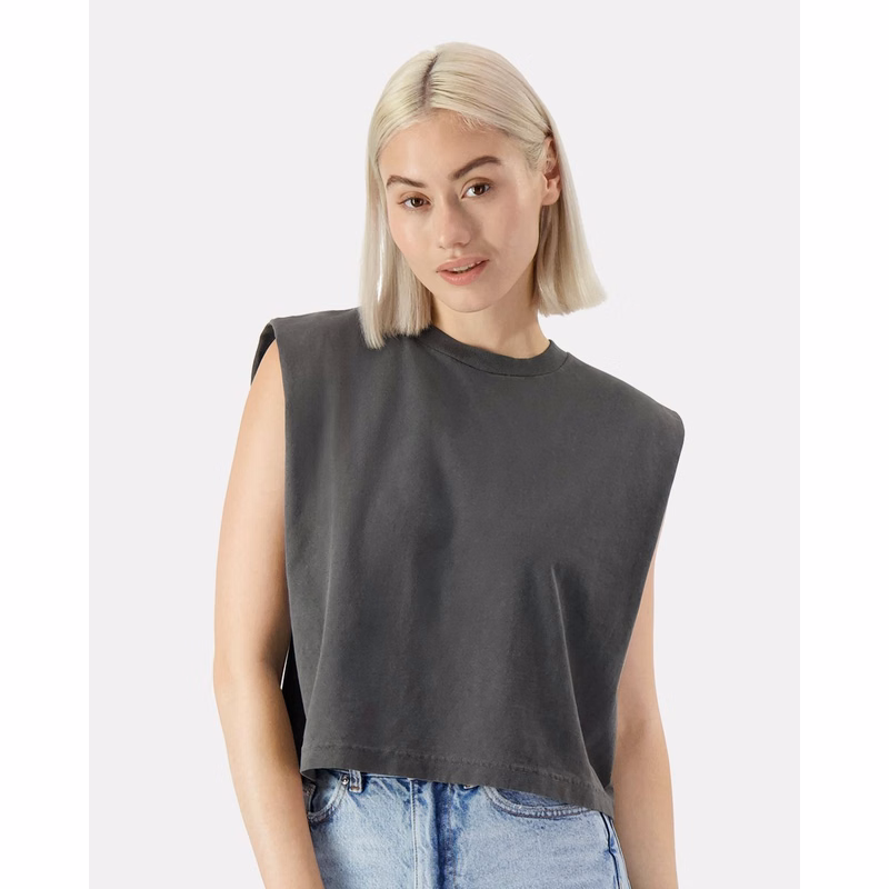 Women's Heavyweight Cotton Garment-Dyed Muscle Tee - 307GD