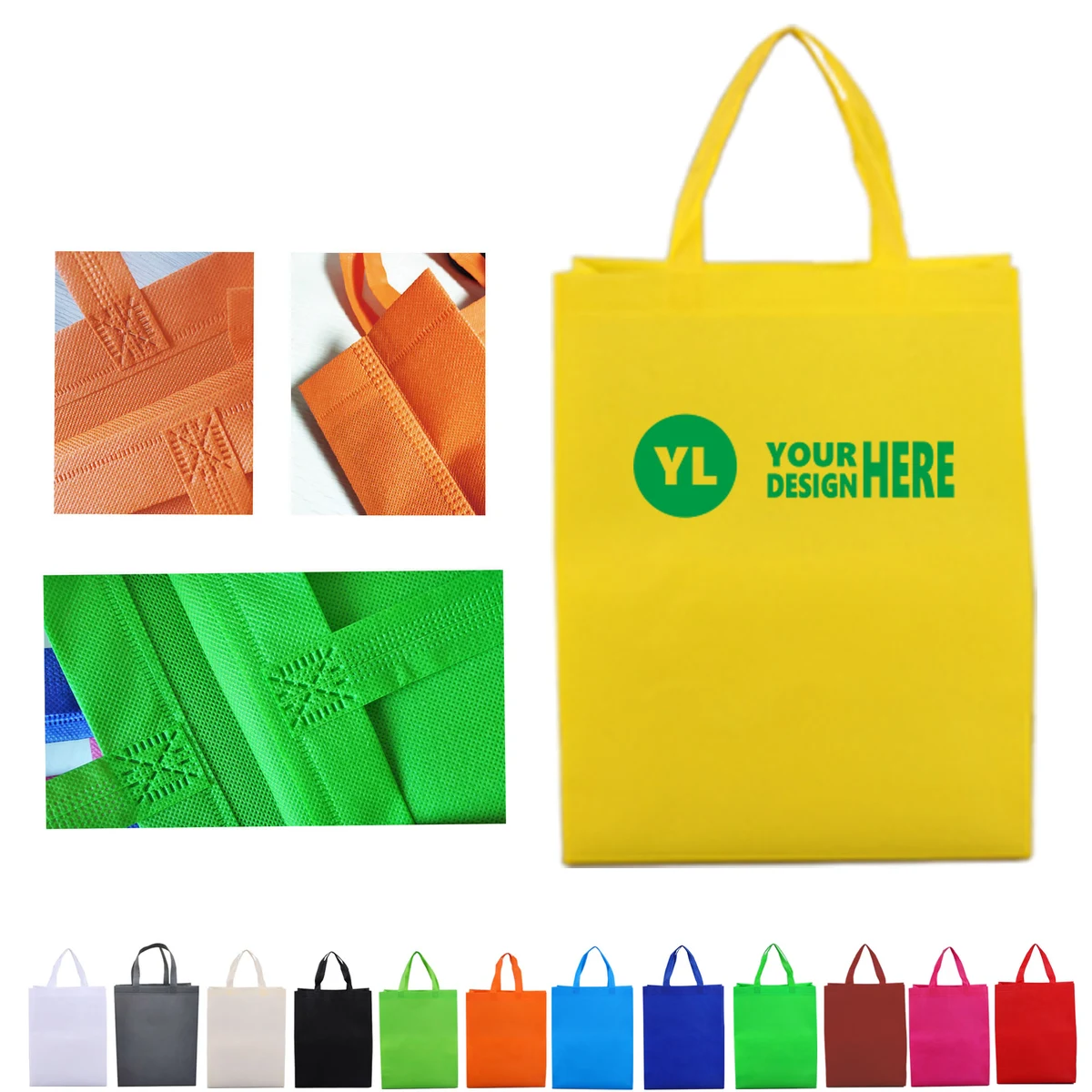 Customizable Logo MOQ50 Heavy Duty Non-Woven Tote Bags 1