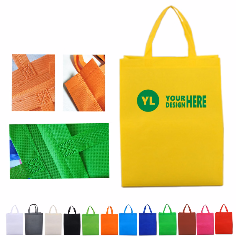 Customizable Logo MOQ50 Heavy Duty Non-Woven Tote Bags
