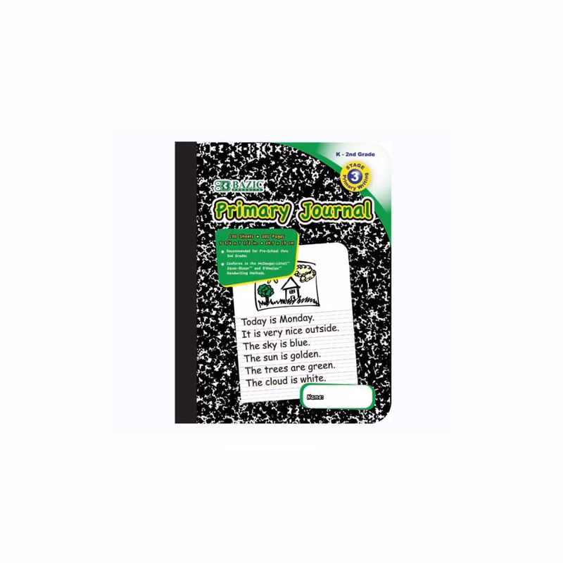 Primary Journal Marbled Composition Book - 100 Sheets 2 Colors