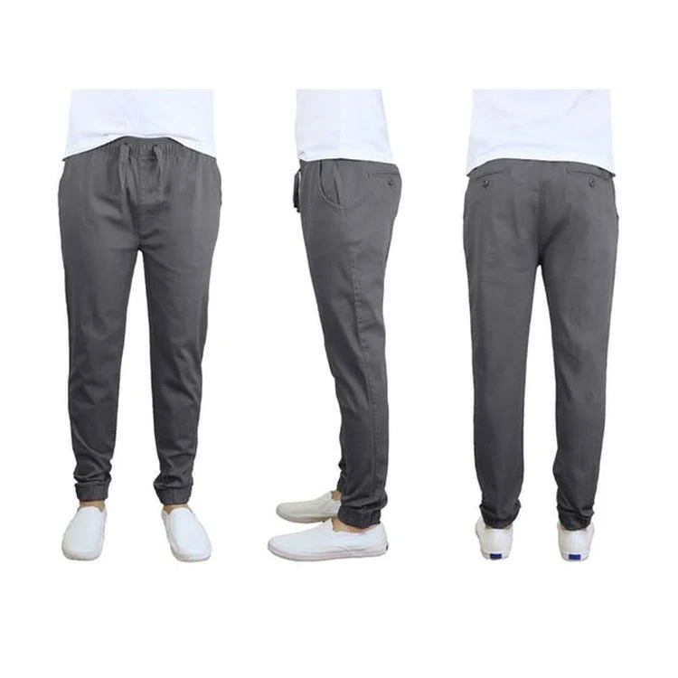 Men's Stretch Twill Joggers - S-2X Dark Gray 1
