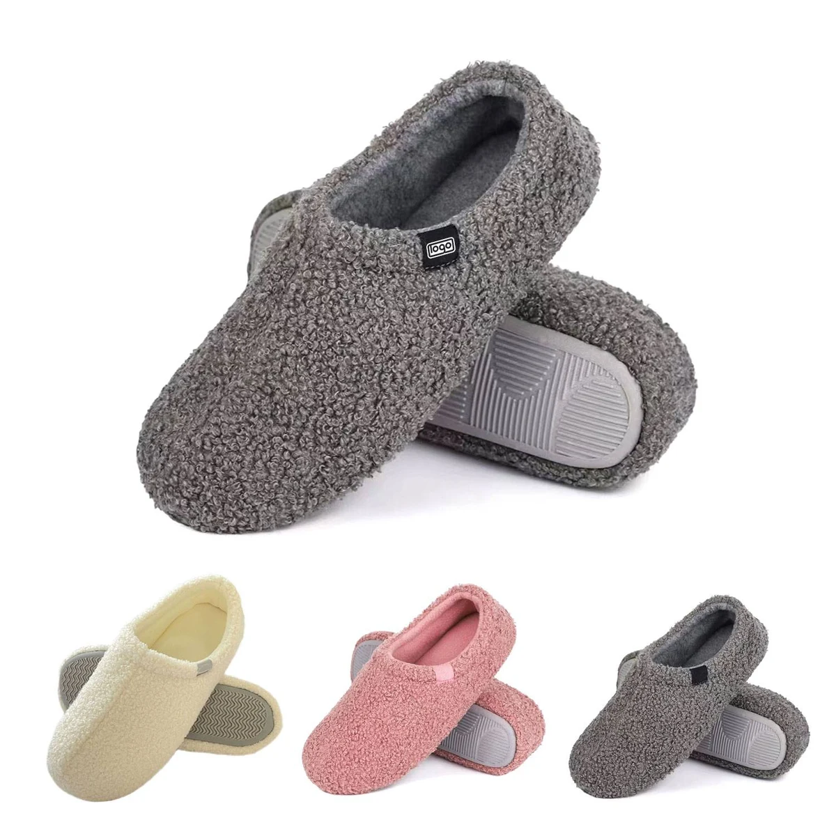 Teddy Velvet Non-Slip Silent House Shoes 1