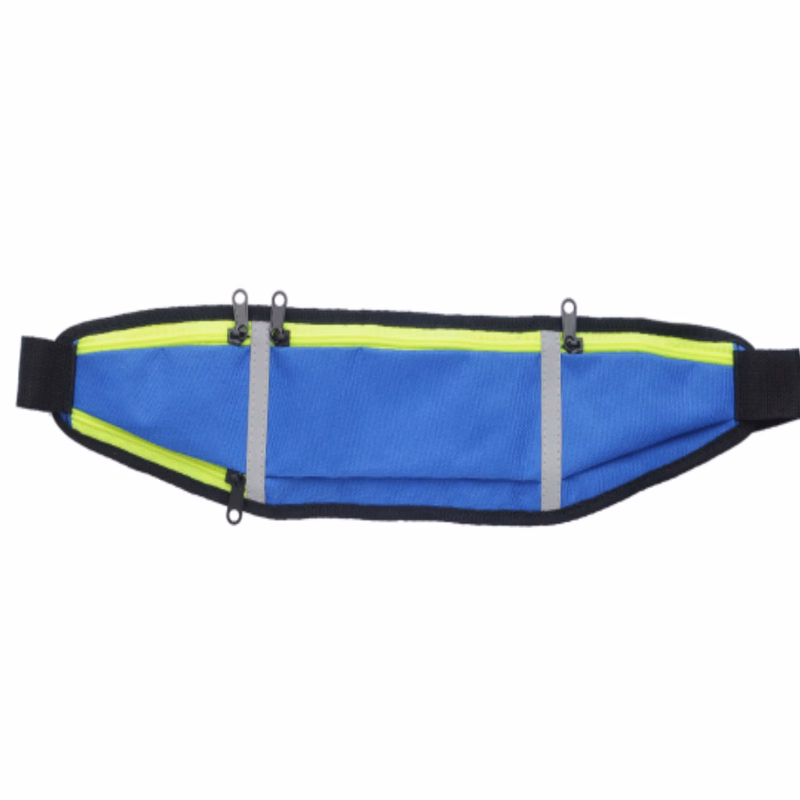 Screen Print 600D Waist Bags W/4 Zippers 19"W X 4.5"H