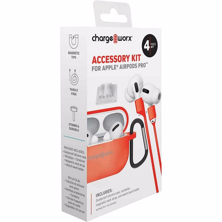 Apple AirPods Accessory Kits - Red 4 Pieces