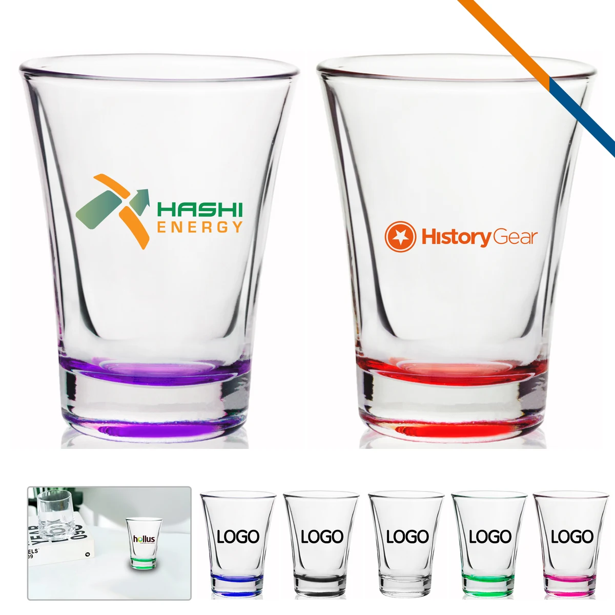 Jemima Shot Glasses - 2 OZ. 1