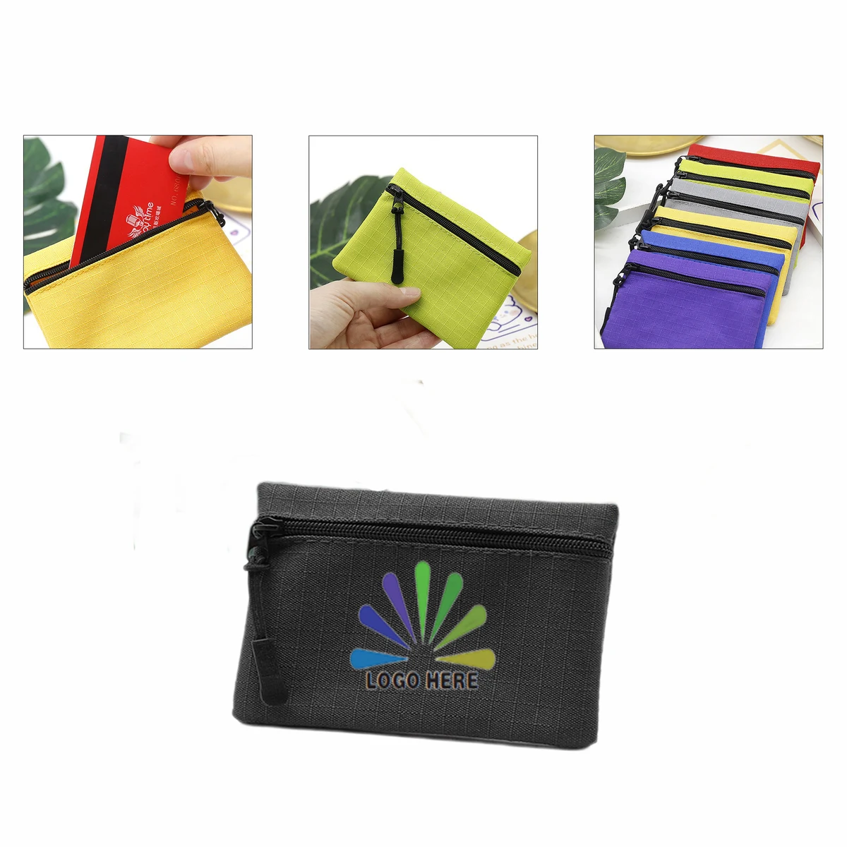 Zipper Pouch Coin Purse MOQ 1pcs 1