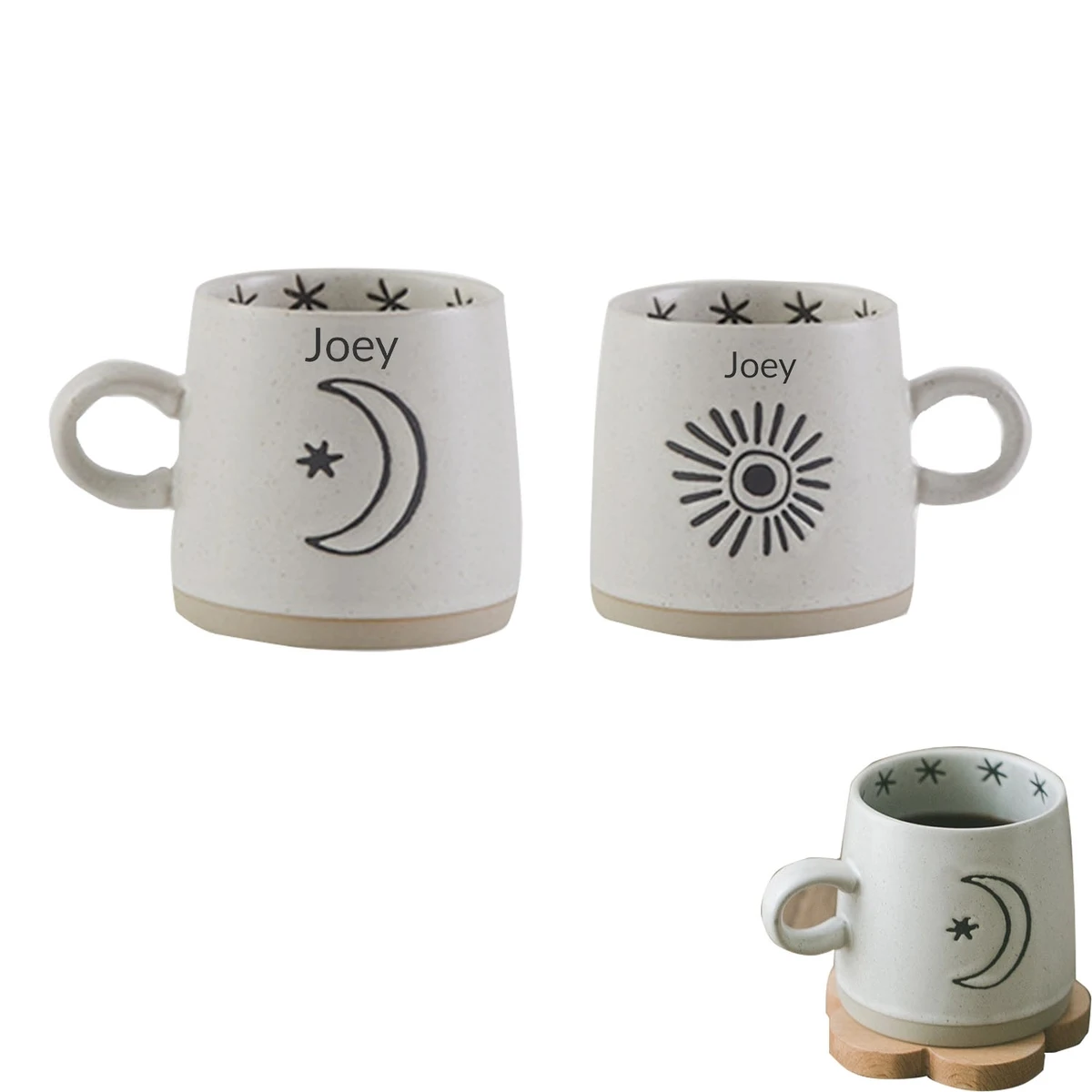 Retro Japanese Style Handmade Ceramic Coffee Mug 1