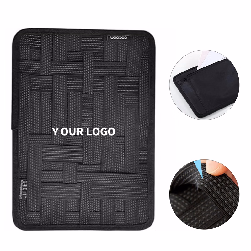 Nylon Rubber Tech Accessory Pouch 10.6" x 7.48"