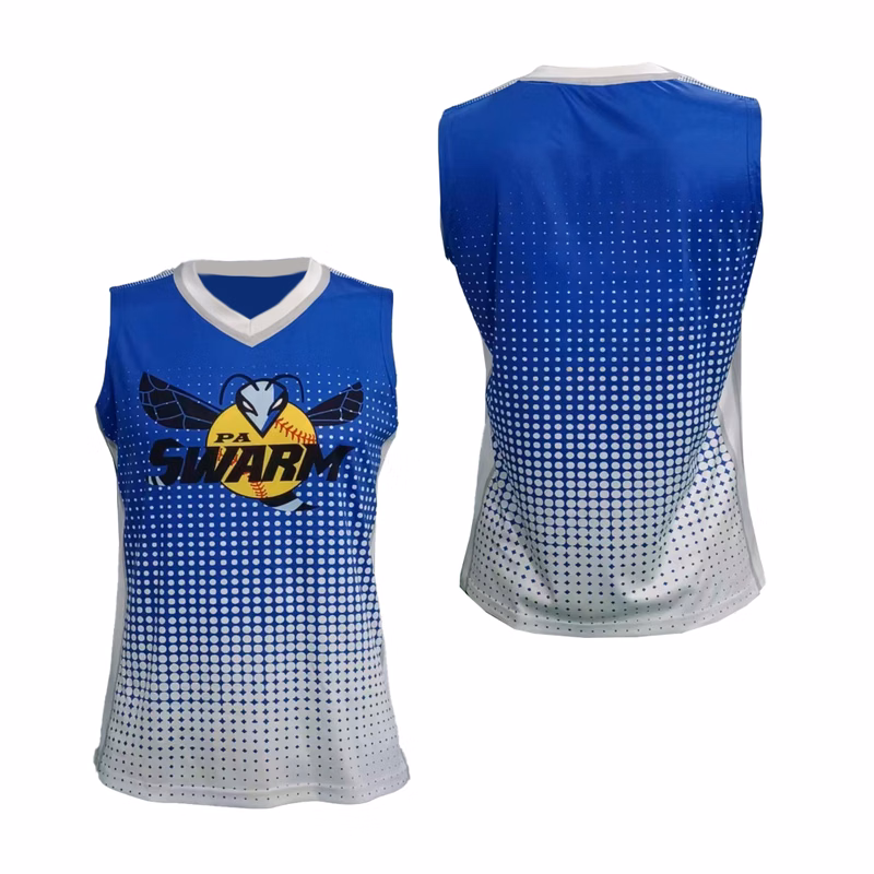 Women's Smooth Polyester V-Neck Sleeveless Shirt