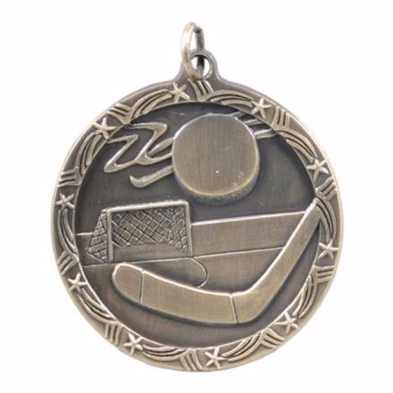 Hockey Shooting Star Medal, 1 3/4"