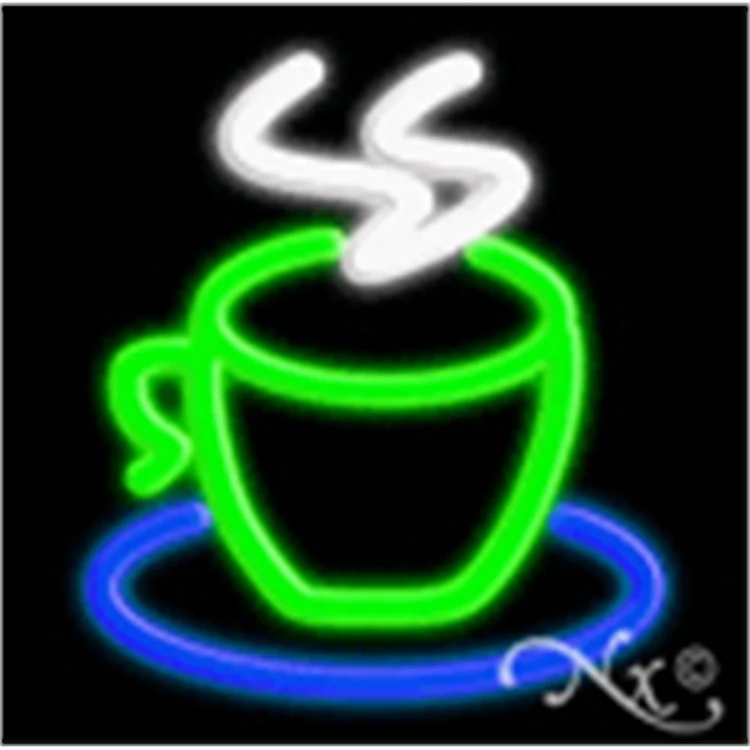 Coffee Cup Logo Economic Neon Sign 1