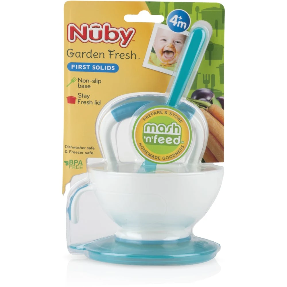 Nuby Mash N' Feed - Sealing Lid BPA-Free 4 Pieces 1