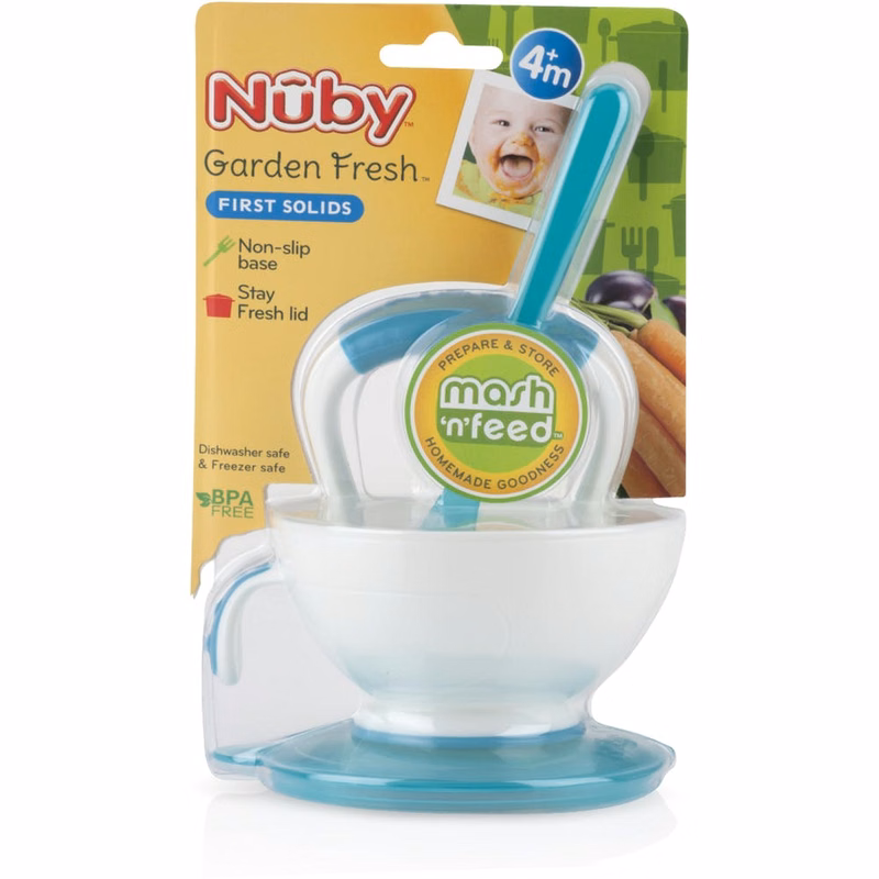 Nuby Mash N' Feed - Sealing Lid BPA-Free 4 Pieces