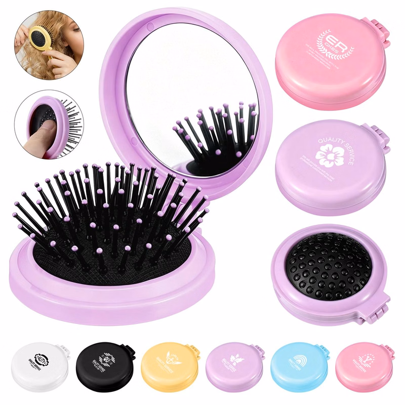 2 1/2" PP Massage Comb And Mirror Sets