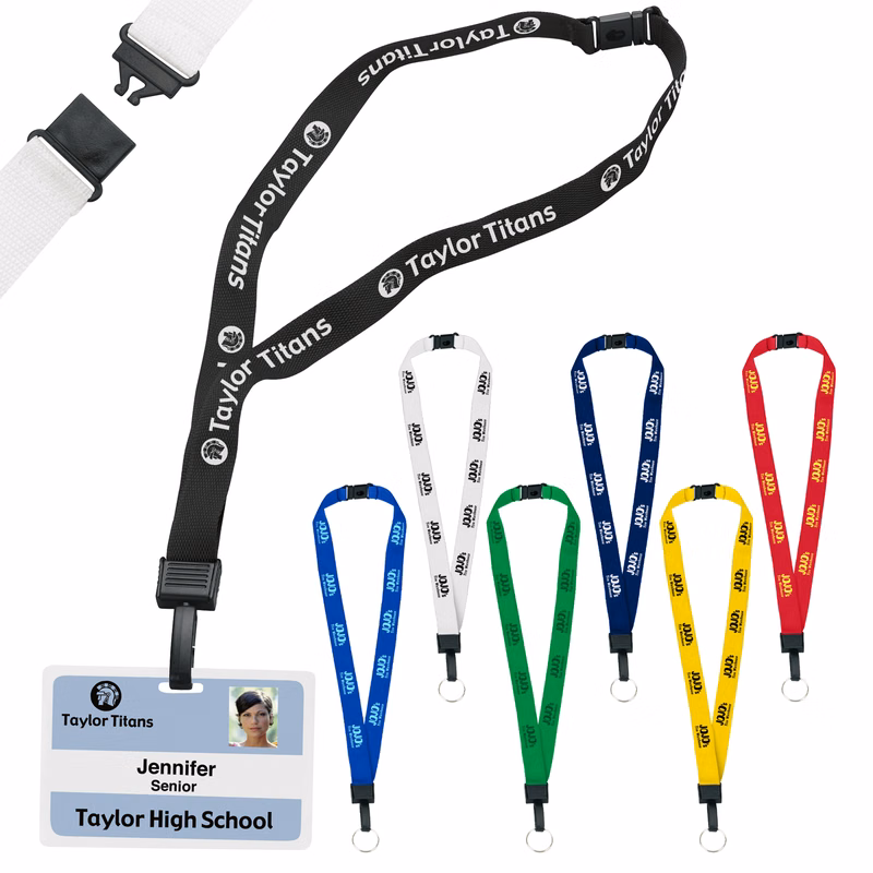 3/4" Breakaway Lanyard with Key Ring