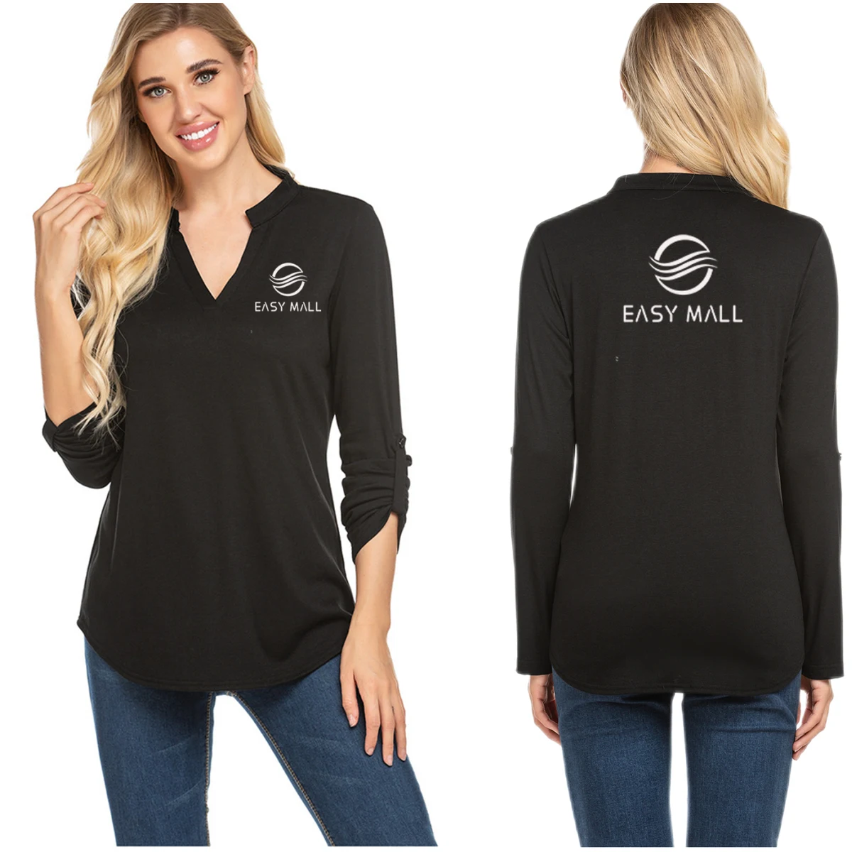 Women'S Long Sleeve Basic Bottoming Shirt 1