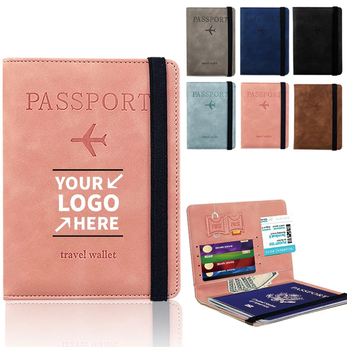 PU Leather Passport Bag 1