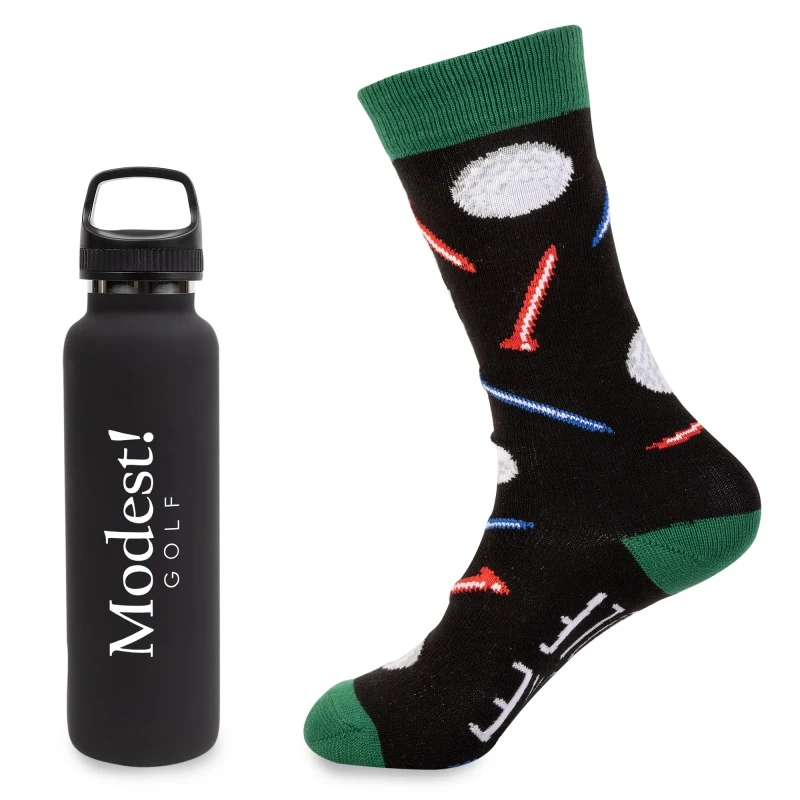 Less Work, More Golf Satin Bottle Gift Set 1