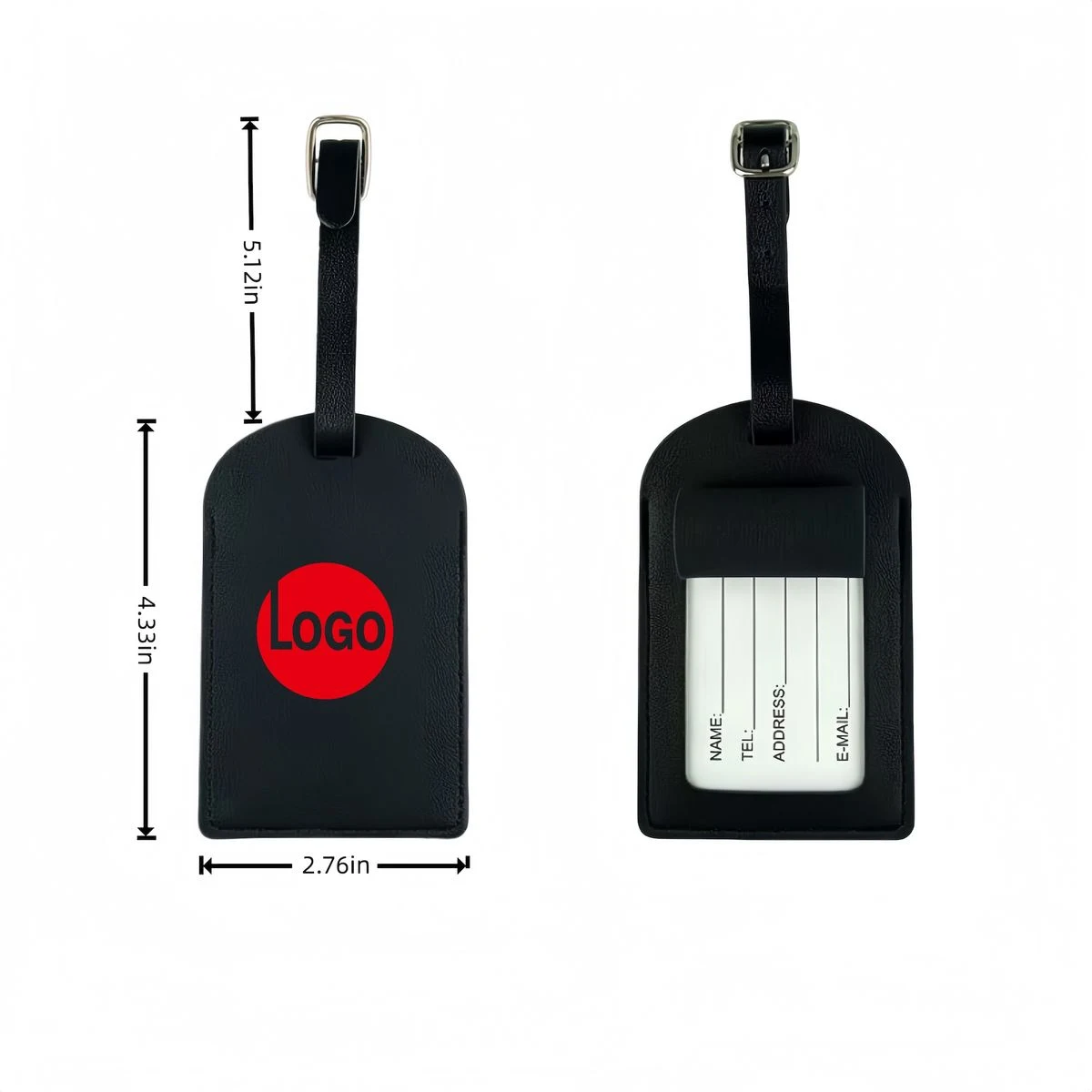 Portable Pu Leather Suitcase Travel Tag 1