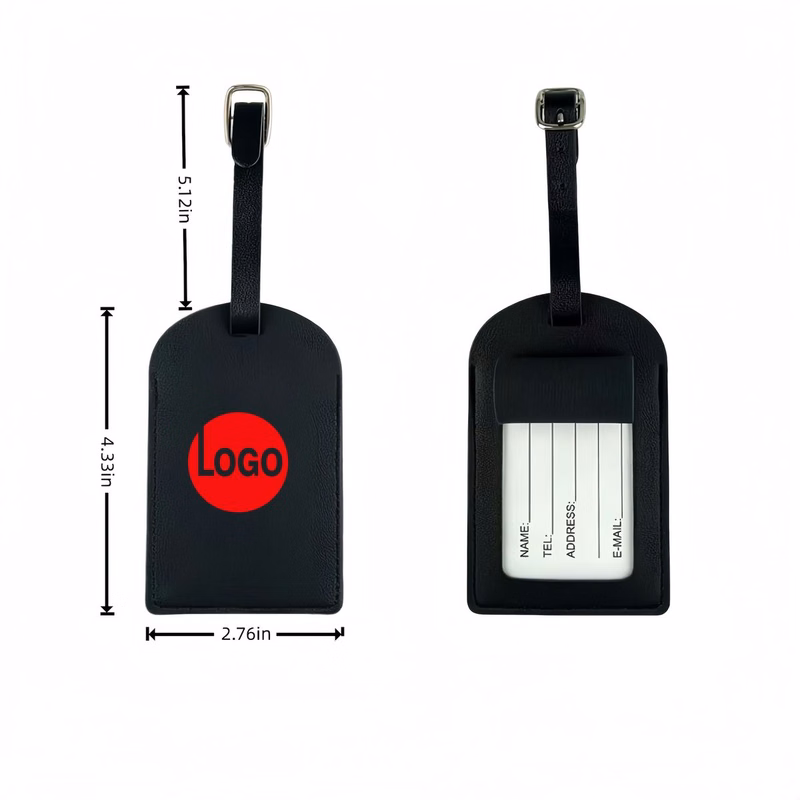 Portable Pu Leather Suitcase Travel Tag
