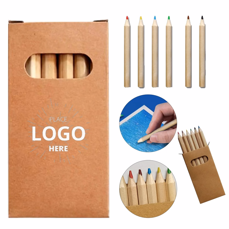 6 Color Short Colored Pencil