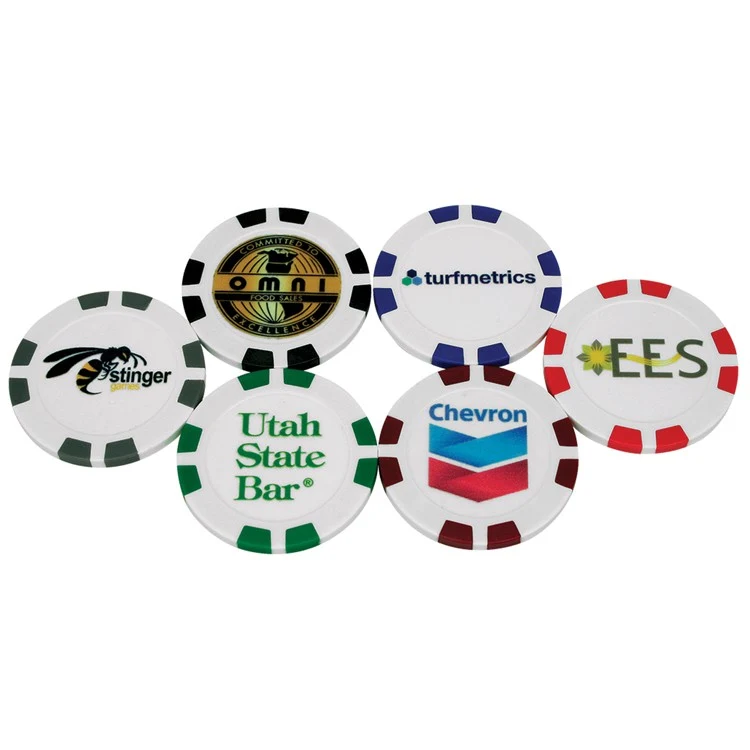 8 Stripe Poker Chip Ball Markers 1