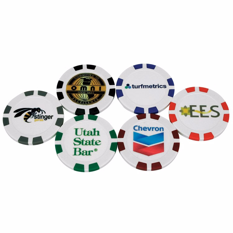 8 Stripe Poker Chip Ball Markers
